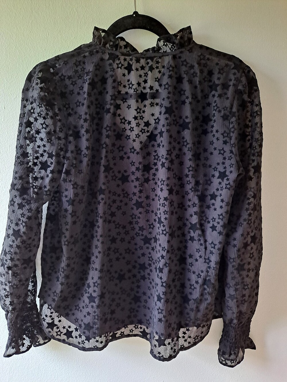Loft Star Ruffle Blouse. Size XS - Picture 2 of 6